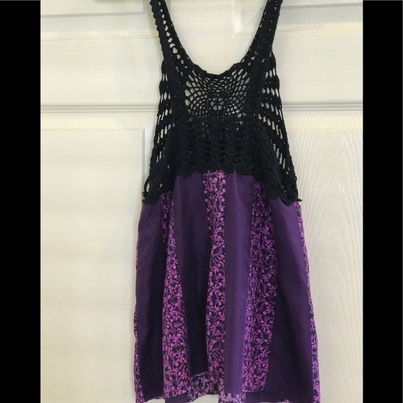 FREE PEOPLE Top with crochet on top - Picture 6 of 9